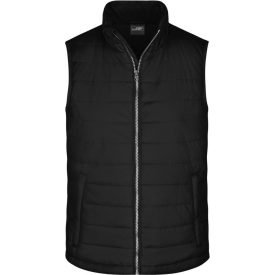 James&Nicholson mellény Padded Vest fekete