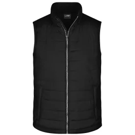 James&Nicholson mellény Padded Vest fekete