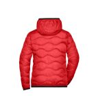 James&Nicholson női dzseki Quilted piros-fekete