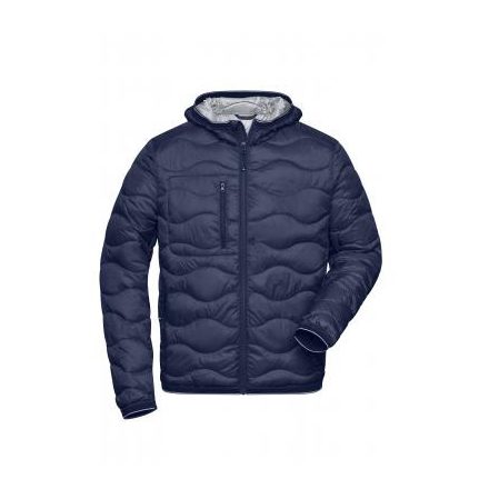 James&Nicholson bélelt dzseki Quilted tengerkék-ezüst