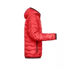 James&Nicholson bélelt dzseki Quilted piros-fekete