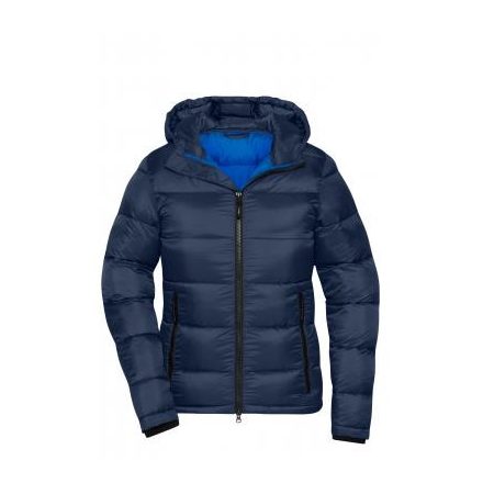 James&Nicholson női dzseki Quilted tengerkék-kék