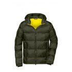 James&Nicholson dzseki Quilted erdészöld-sárga