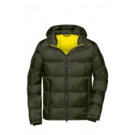 James&Nicholson dzseki Quilted erdészöld-sárga