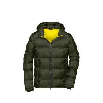 James&Nicholson dzseki Quilted erdészöld-sárga