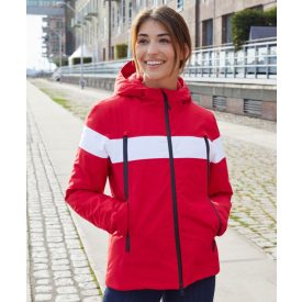 James&Nicholson női dzseki Winter Sports piros-fehér