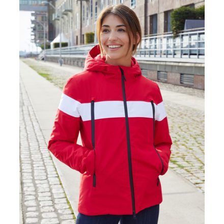 James&Nicholson női dzseki Winter Sports piros-fehér