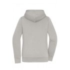 James&Nicholson női pulóver Doubleface 300 világos melírozott szürke-natúr