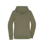 James&Nicholson női pulóver Doubleface 300 olíva-natúr