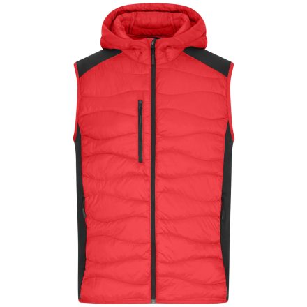 James&Nicholson mellény Hybrid piros-fekete