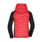 James&Nicholson női dzseki Hybrid piros-fekete