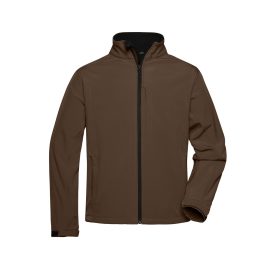 James&Nicholson softshell dzseki 3-Layer 330 barna