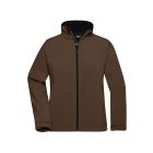 James&Nicholson női softshell dzseki 3-Layer 330 barna