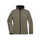 James&Nicholson női softshell dzseki 3-Layer 330 oliva