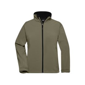James&Nicholson női softshell dzseki 3-Layer 330 oliva