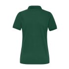 James&Nicholson női galléros póló Solid BIO Stretch 210 sötétzöld