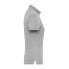 James&Nicholson női galléros póló Solid BIO Stretch 210 melírozott szürke