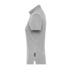 James&Nicholson női galléros póló Solid BIO Stretch 210 melírozott szürke