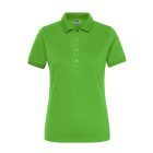 James&Nicholson női galléros póló Solid BIO Stretch 210 lime