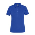 James&Nicholson női galléros póló Solid BIO Stretch 210 királykék