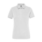 James&Nicholson női galléros póló Solid BIO Stretch 210 fehér