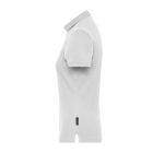 James&Nicholson női galléros póló Solid BIO Stretch 210 fehér