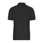 James&Nicholson galléros póló Solid BIO Stretch 210 fekete