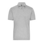 James&Nicholson galléros póló Solid BIO Stretch 210 melírozott szürke