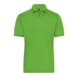 James&Nicholson galléros póló Solid BIO Stretch 210 lime