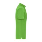 James&Nicholson galléros póló Solid BIO Stretch 210 lime