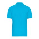 James&Nicholson galléros póló Solid BIO Stretch 210 türkiz