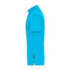 James&Nicholson galléros póló Solid BIO Stretch 210 türkiz