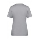 James&Nicholson női póló Solid BIO Workwear 160 melírozott szürke