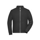 James&Nicholson pulóver Solid Doubleface 380 fekete