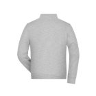 James&Nicholson pulóver Solid Doubleface 380 melírozott szürke