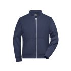 James&Nicholson pulóver Solid Doubleface 380 tengerkék