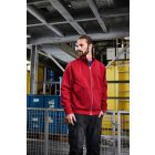 James&Nicholson pulóver Solid Doubleface 380 piros