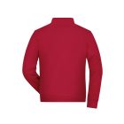 James&Nicholson pulóver Solid Doubleface 380 piros