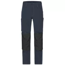   James&Nicholson derekas munkásnadrág 4-Way Stretch Slim Line 205 carbon-fekete