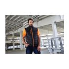 James&Nicholson mellény Hybrid fekete-neon narancs