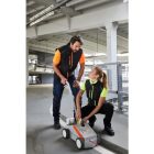 James&Nicholson mellény Hybrid fekete-neon narancs