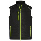 James&Nicholson mellény Hybrid fekete-neon sárga