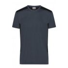 James&Nicholson póló Strong Workwear 180 fekete-carbon