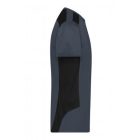 James&Nicholson póló Strong Workwear 180 fekete-carbon