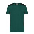 James&Nicholson póló Strong Workwear 180 fekete-carbon