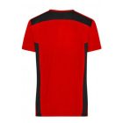 James&Nicholson póló Strong Workwear 180 piros-fekete