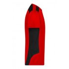 James&Nicholson póló Strong Workwear 180 piros-fekete