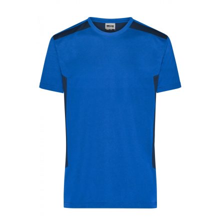 James&Nicholson póló Solid Workwear 160 sötét királykék-fehér