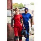 James&Nicholson póló Solid Workwear 160 sötét királykék-fehér