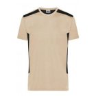 James&Nicholson póló Strong Workwear 180 homok-fekete